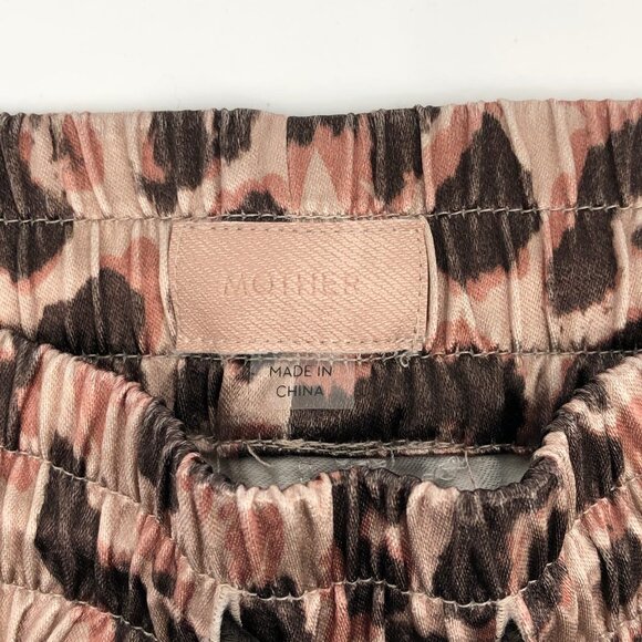 MOTHER Brown Animal Print Track Pants | Comfort & Style - Picture 4 of 6